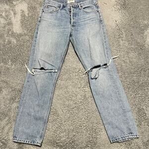 AGOLDE Jeans Womens 28 (31x27.5) 90's Pinch Waist High Rise Straight Denim